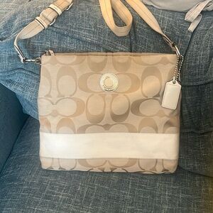 Coach cream crossbody